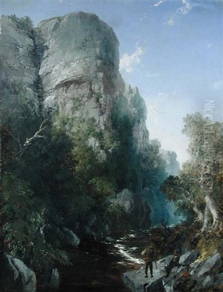 Jacob's Ladder, Dovedale Oil Painting by Edmund John Niemann