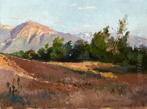 Along The San Gabriels Oil Painting by Franz Bischoff