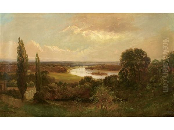 View On The Severn Oil Painting by Edmund John Niemann