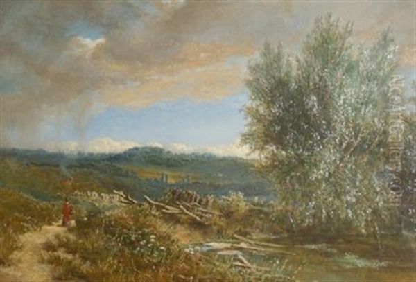 Shooter's Hill Farm, Hampstead Oil Painting by Edmund John Niemann