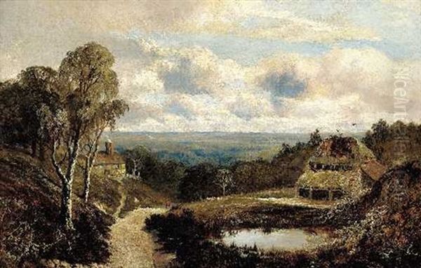 Near Shipborne, Kent Oil Painting by Edmund John Niemann