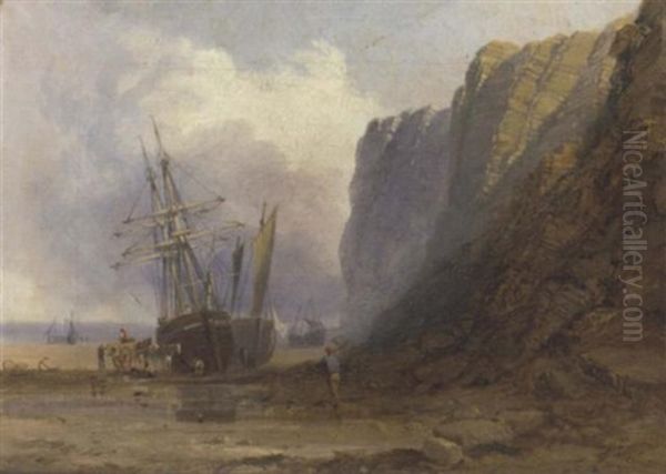 Low Tide Oil Painting by Edmund John Niemann