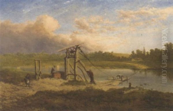 Gunthorpe Ferry, Nottinghamshire by Edmund John Niemann