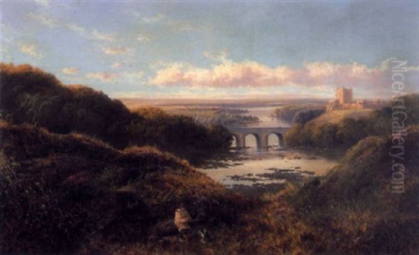 Richmond, Yorkshire Oil Painting by Edmund John Niemann