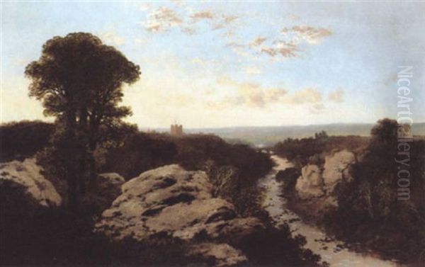 Richmond, Yorkshire Oil Painting by Edmund John Niemann