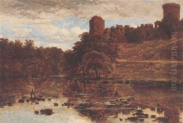 Bothwell Castle On Clyde Oil Painting by Edmund John Niemann