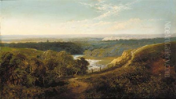 Richmond, Yorkshire Oil Painting by Edmund John Niemann