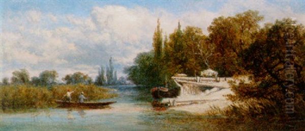 Pitt Pier, Quarry Wood, Marlow-on-thames Oil Painting by Edmund John Niemann