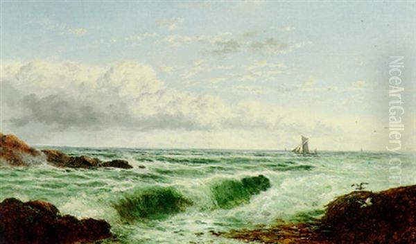 A Flood Tide Oil Painting by Edmund John Niemann