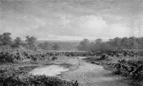 On Missenden Heath, Buckinghamshire Oil Painting by Edmund John Niemann