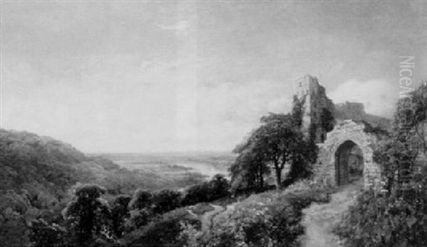 Vista From The Abbey Ruins Oil Painting by Edmund John Niemann