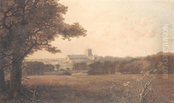 St. Albans Oil Painting by Edmund John Niemann