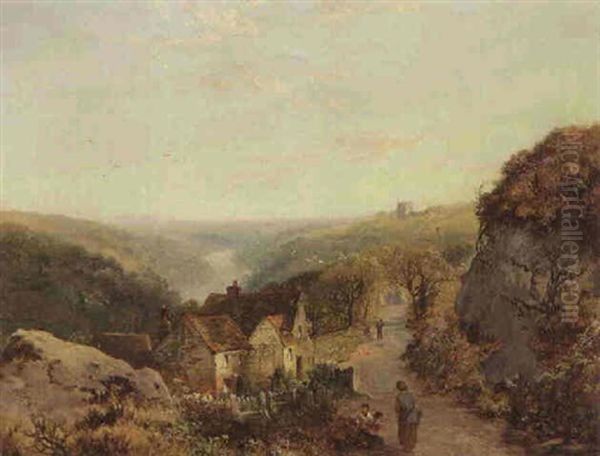 Near Alstonfield, Derbyshire Oil Painting by Edmund John Niemann