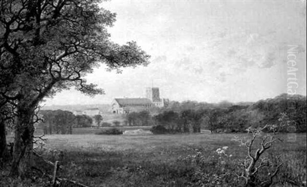 View Of St. Albans Oil Painting by Edmund John Niemann