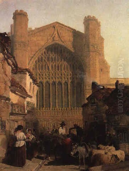 Chester Cathedral Oil Painting by Edmund John Niemann