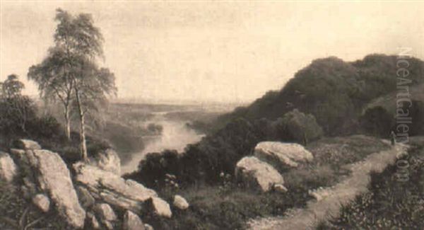 The Wharfe Valley Oil Painting by Edmund John Niemann