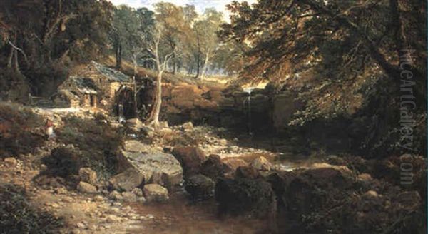 Cock Mill, Whitby Oil Painting by Edmund John Niemann