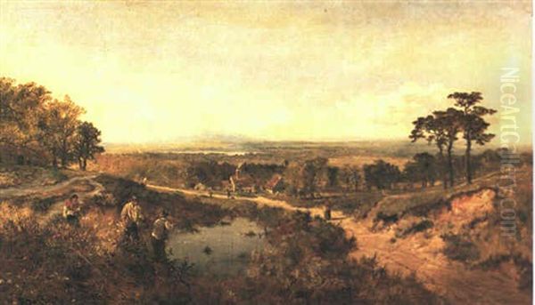 Hampstead Heath Oil Painting by Edmund John Niemann