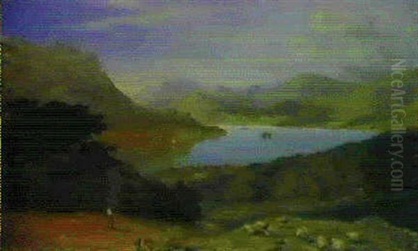 In The Lake District Oil Painting by Edmund John Niemann