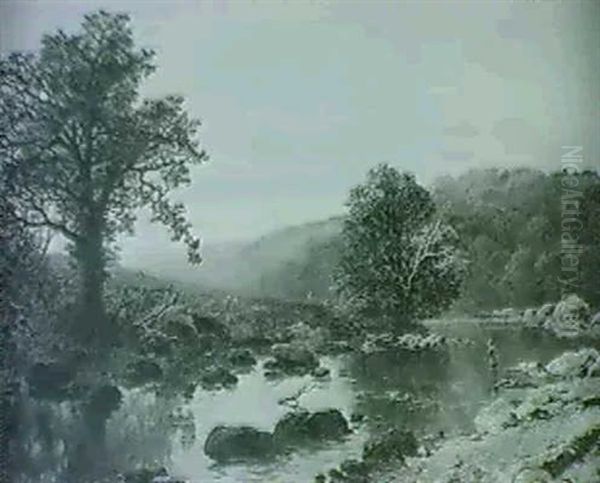 The Swale, Richmond, Yorkshire Oil Painting by Edmund John Niemann