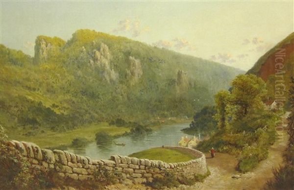 On The River Swale Oil Painting by Edward H. Niemann