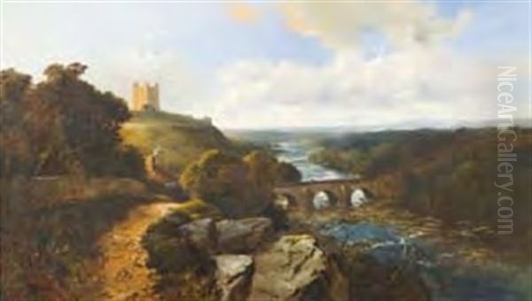 Richmond Castle, Yorkshire Oil Painting by Edward H. Niemann