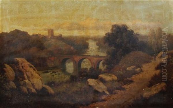 Richmond Castle, Yorkshire Oil Painting by Edward H. Niemann