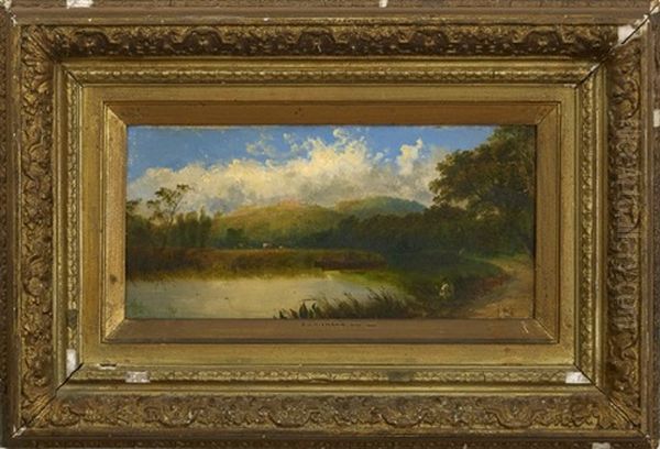 River Landscape Oil Painting by Edward H. Niemann