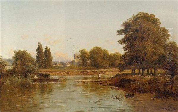 Goring, On The Thames Oil Painting by Edward H. Niemann