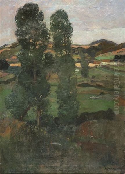 Landschaft Oil Painting by Adelbert Niemeyer