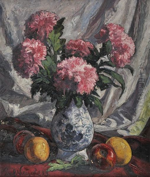 Flowers Oil Painting by Paul Nietsche