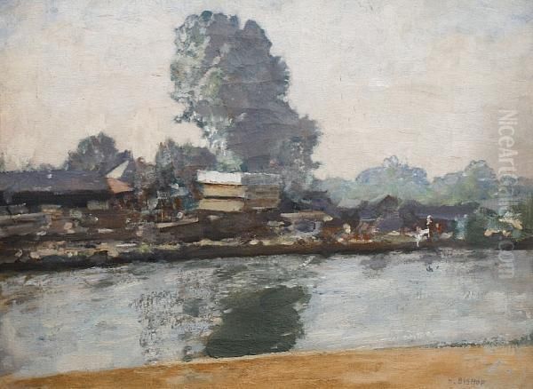 The Thames At Henley Oil Painting by Henry Bishop