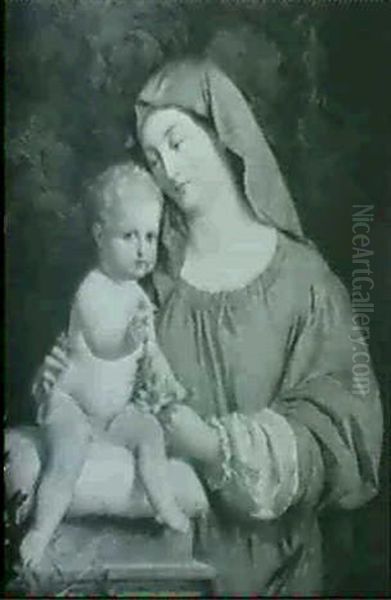 Madonna Mit Kind Oil Painting by Hermann Nigg