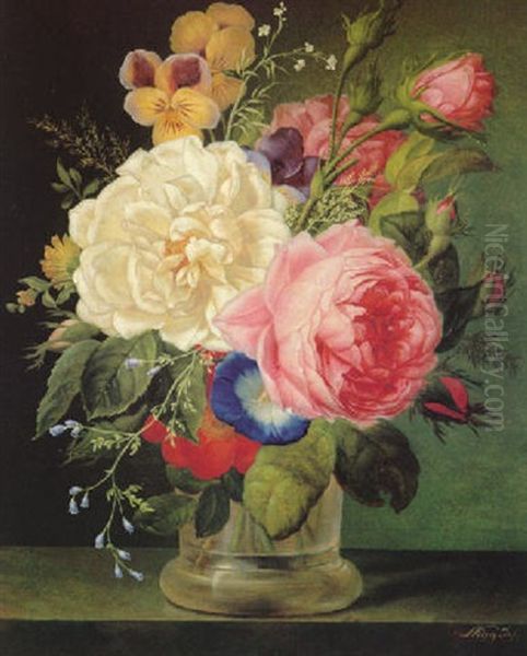 Blumenstuck Oil Painting by Joseph Nigg