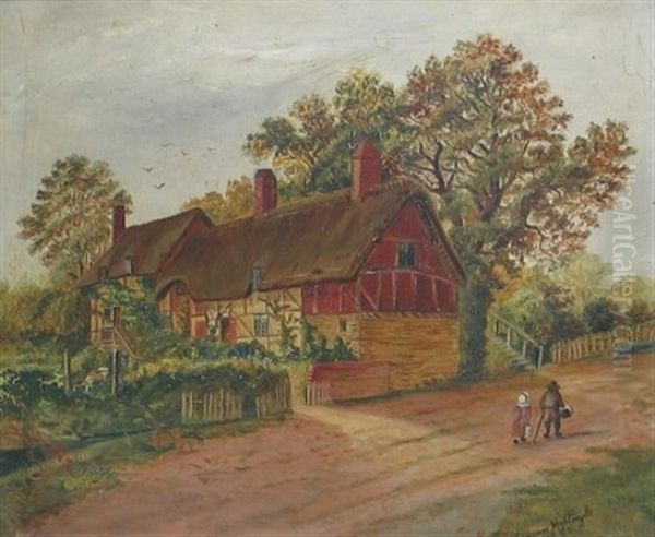 Anne Hathaway's Cottage Oil Painting by Florence Nightengale