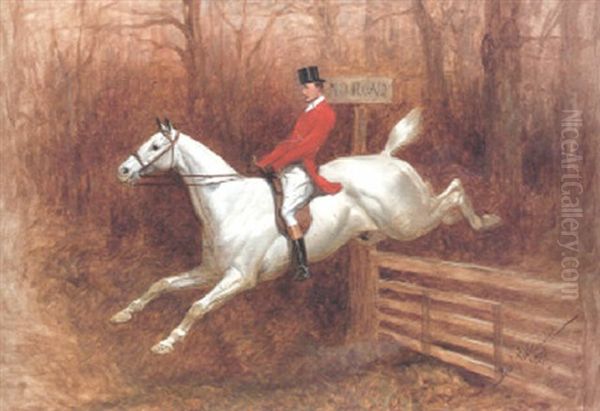 Over The Gate Oil Painting by Basil Nightingale