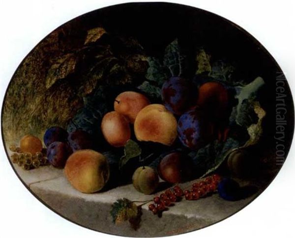 Still Life With Fruit Oil Painting by Robert Nightingale