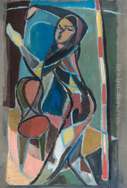 Dancing Figure Oil Painting by Vaslav Fomich Nijinsky