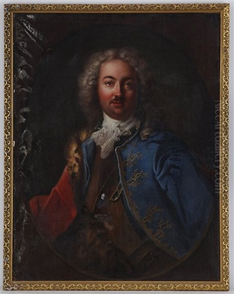 Portrait De Pierre Ier De Russie Oil Painting by Ivan Nikitich Nikitin