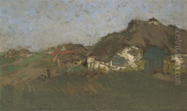 Eifelhutten (wollseifen In Der Eifel) Oil Painting by Erich Nikutowski