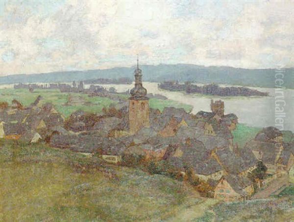 Das Alte Rudesheim Oil Painting by Erich Nikutowski