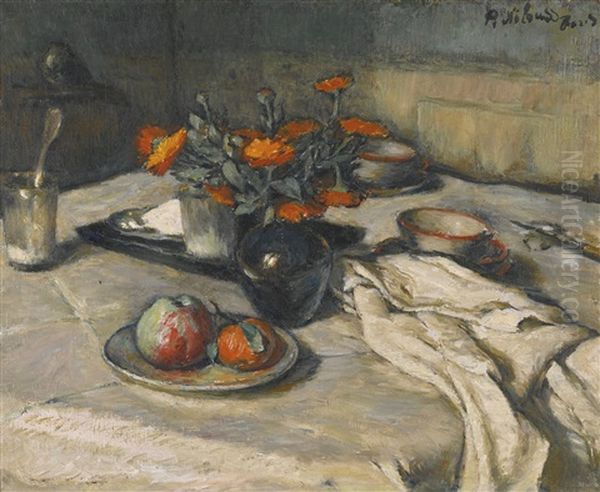 Still Life With Fruit Oil Painting by Peter Alexanrovitch (Pierre) Nilouss