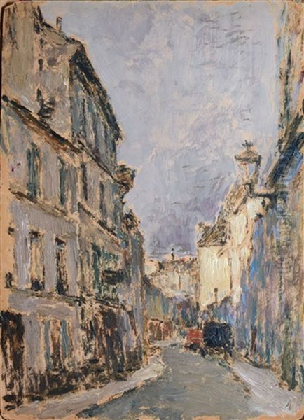 Rue De Paris Dans L'ombre Oil Painting by Peter Alexanrovitch (Pierre) Nilouss