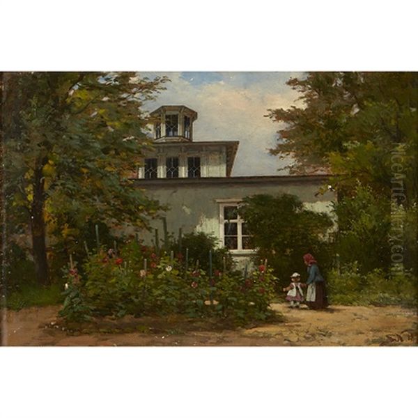 Villa Adolfsberg, Stockholm Oil Painting by Johan Severin Nilsson