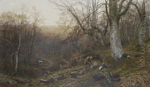 The Wood Gatherer Oil Painting by Walter Follen Bishop