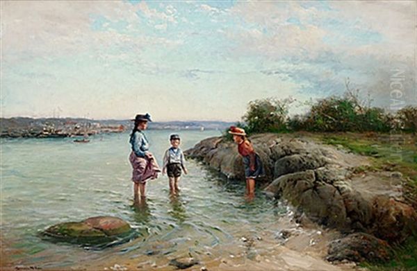 Sondagsutflykten Oil Painting by Johan Severin Nilsson