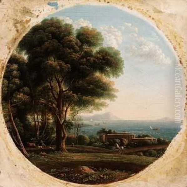 Paesaggio Oil Painting by Giuseppe Bisi