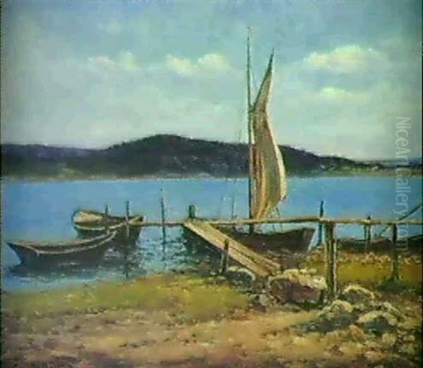 Med Fortojda Batar Oil Painting by Johan Severin Nilsson