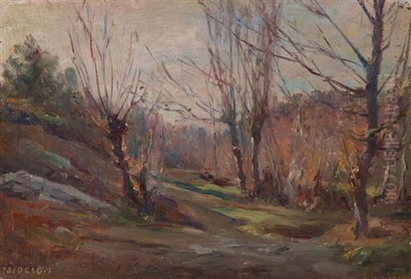 Sous-bois Oil Painting by Barthelemy Niollon