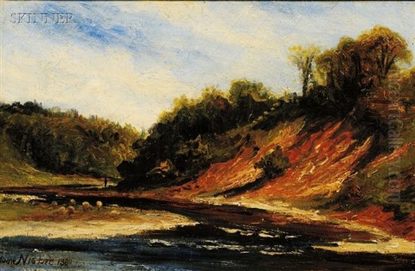 The Winding River Oil Painting by Hume Nisbet